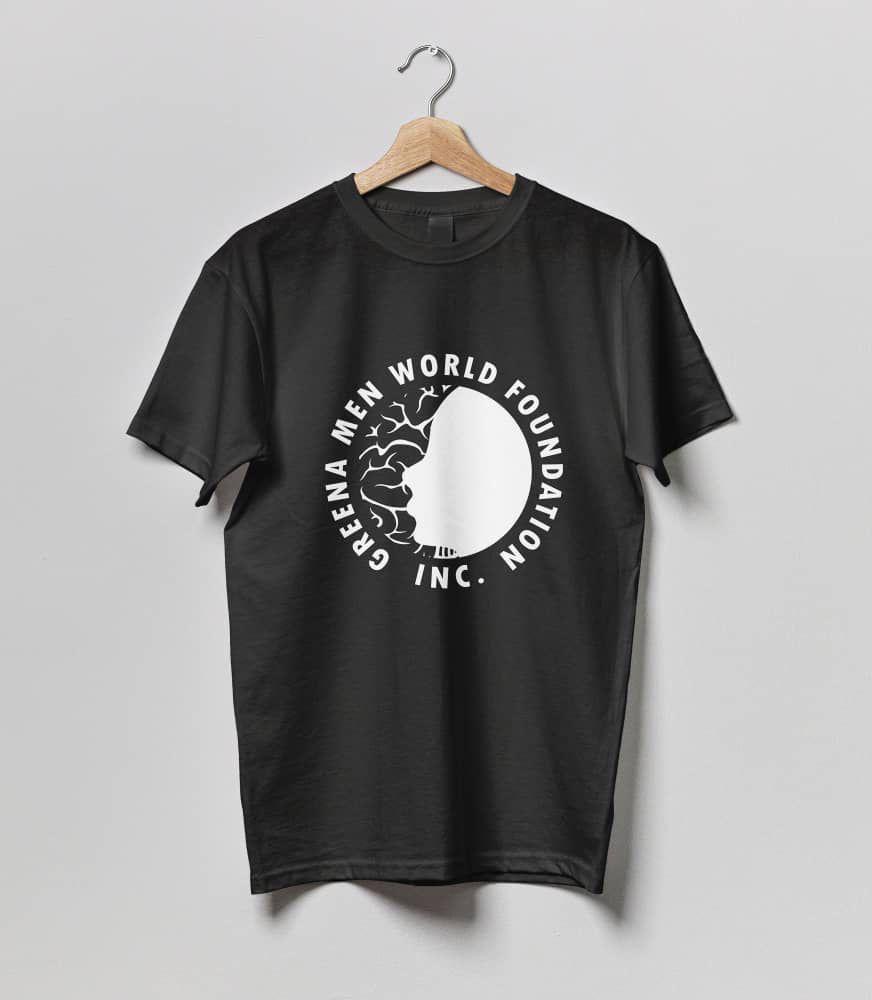 Black Greena Men World Foundation round-neck T-shirt